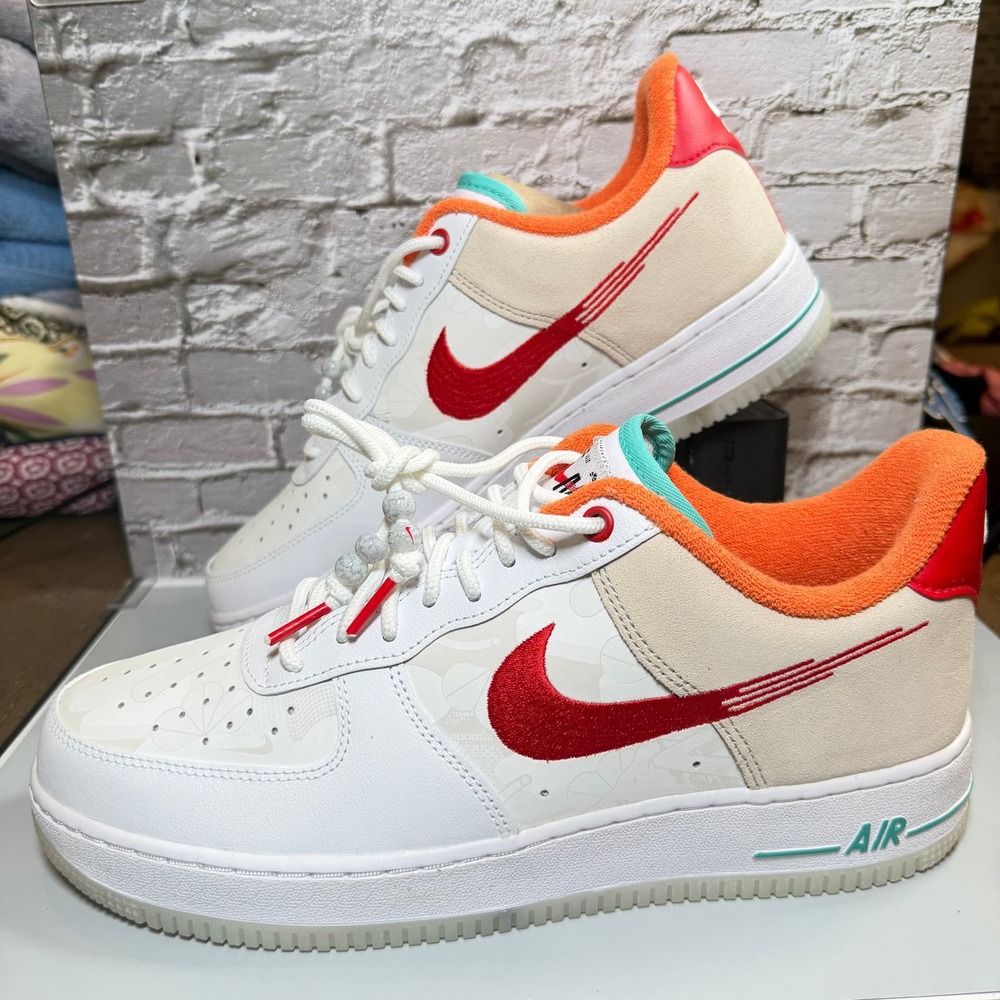 Nike Air Force 1 '07 PRM Just Do It Leap High Men's 10.5 FD4205-161 Sneakers